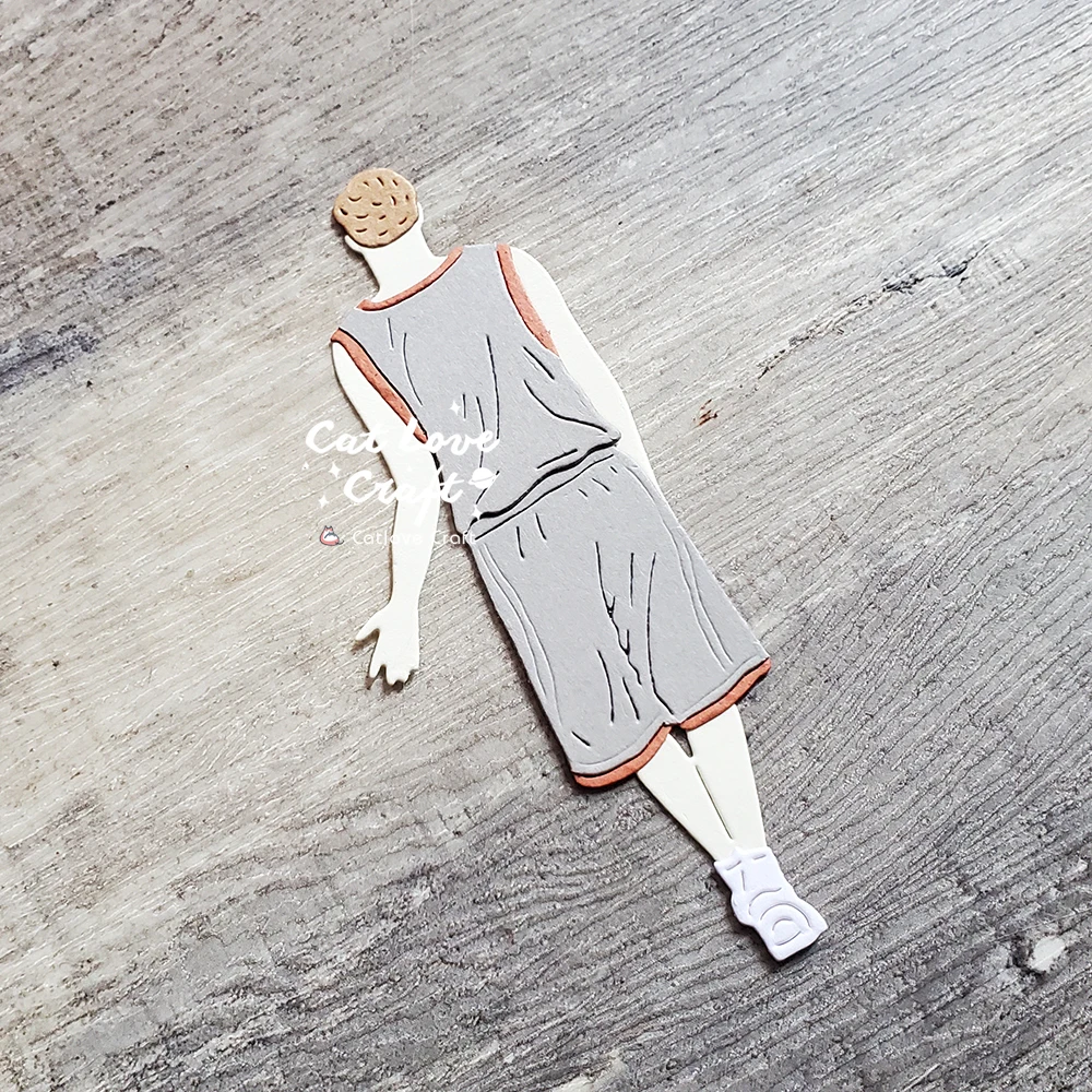 Catlove 농구 스포츠 금속 커팅 다이 스크랩북 금형 칼 스텐실 다이 컷 카드 만들기 DIY 공예 엠보싱 새로운 다이