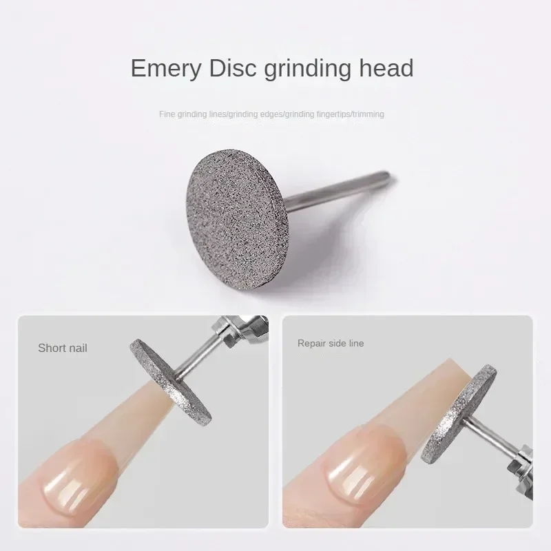Nail Diamond Metal Drill Bits Disc Bit for Dead Skin Callus Electric Foot File Callus Remover Shaft for Nail Salon Grinding Head nail drill bit electric nail drill bit manicure drill bit