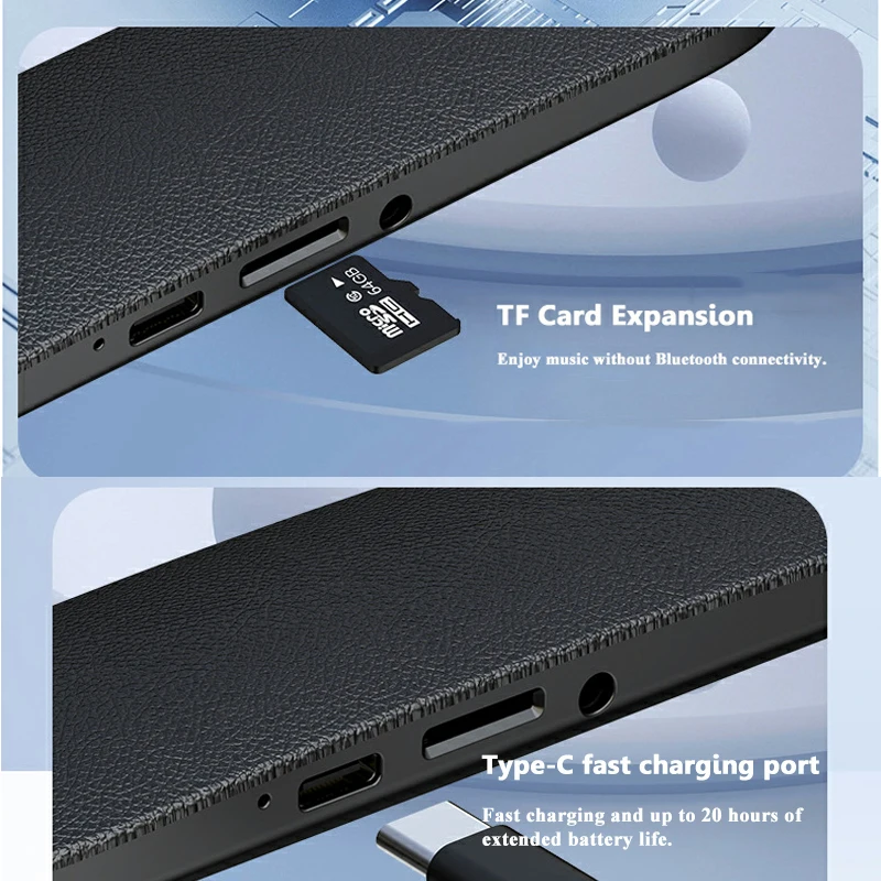 Under Pillow Bone Conduction Bluetooth Speaker Sleep Aid Hifi Stereo Sound Soundbar Wireless MP3 Music Player Support TF Card AU