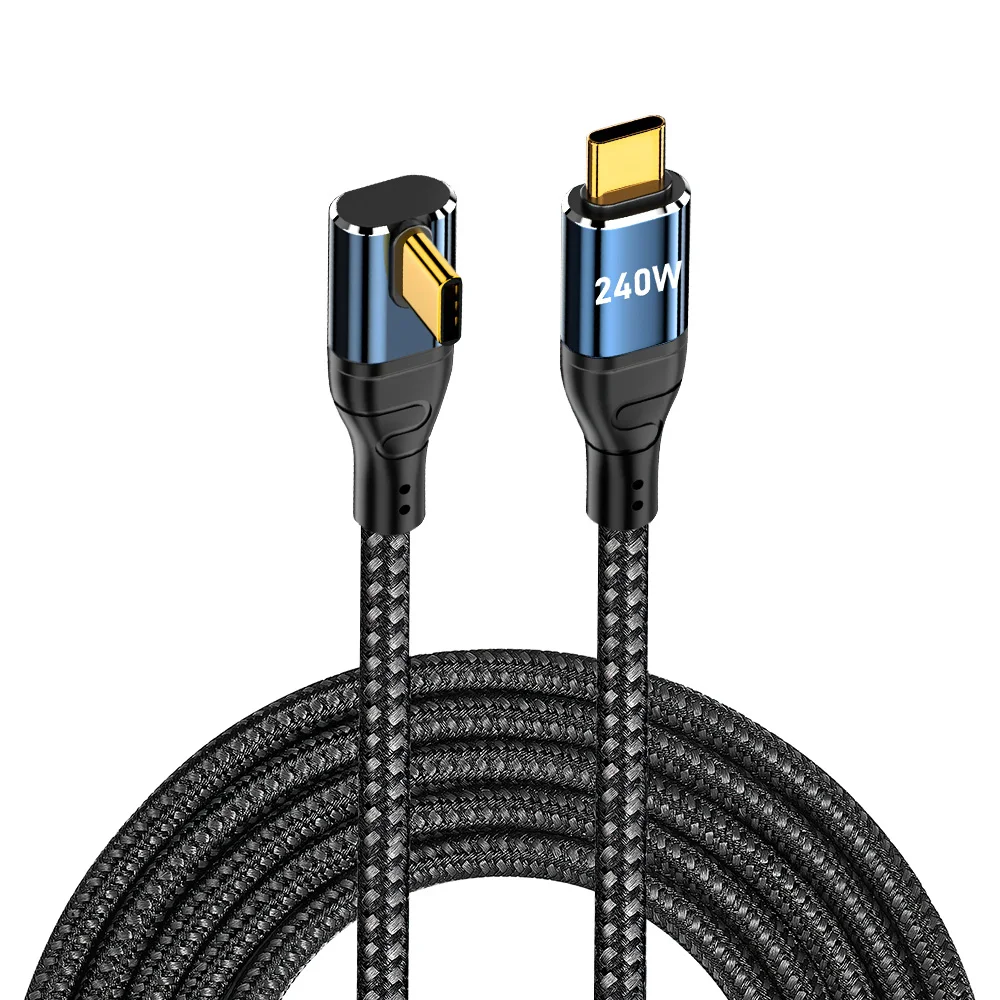 ตัวเลือกสินค้า สายชาร์จ USB-C 240W ชาร์จเร็ว หัวงอ 90 องศา
