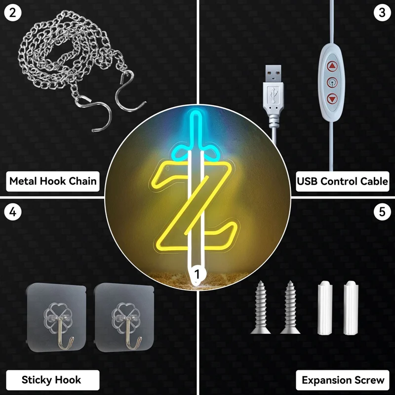 Lampe Neon Epee Zelda