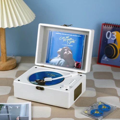 레트로 CD 플레이어 발열 통합 무손실 CD 플레이어 스피커, 무선 블루투스, USB 재생, 충전식, 고품질, 인기 판매 3