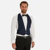 Men Vest Sexy Deep V Lightweight 3 Button White Cotton Short Style Pique Openback Spring Gentleman Groom Tuxedos Waistcoat 여름조끼 3