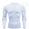 Compression Long Sleeve Shirt Black Fitness T-shirt Men's Muscle Quick drying Gym Sportswear Sun protection Sports Base layer 4