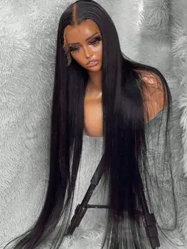200 Density 13x4 13x6 Transparent Bone Straight 42 Inches 5X5 Lace Front Human Hair Wigs Straight Wigs Pre Plucked Lace Front 1