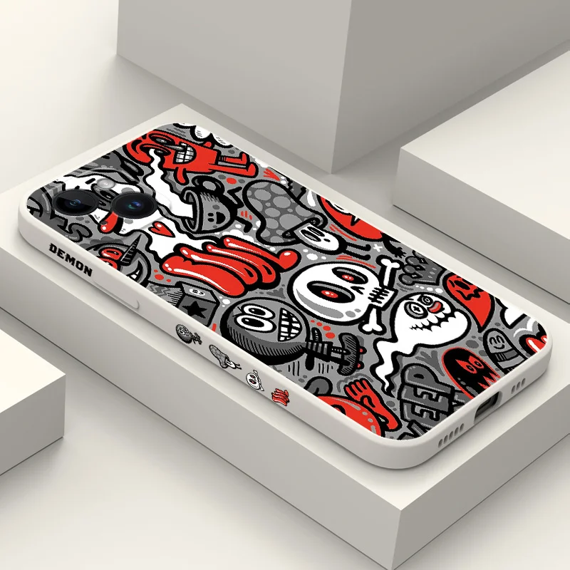 Ghost Skull Silicone Phone Case Cover