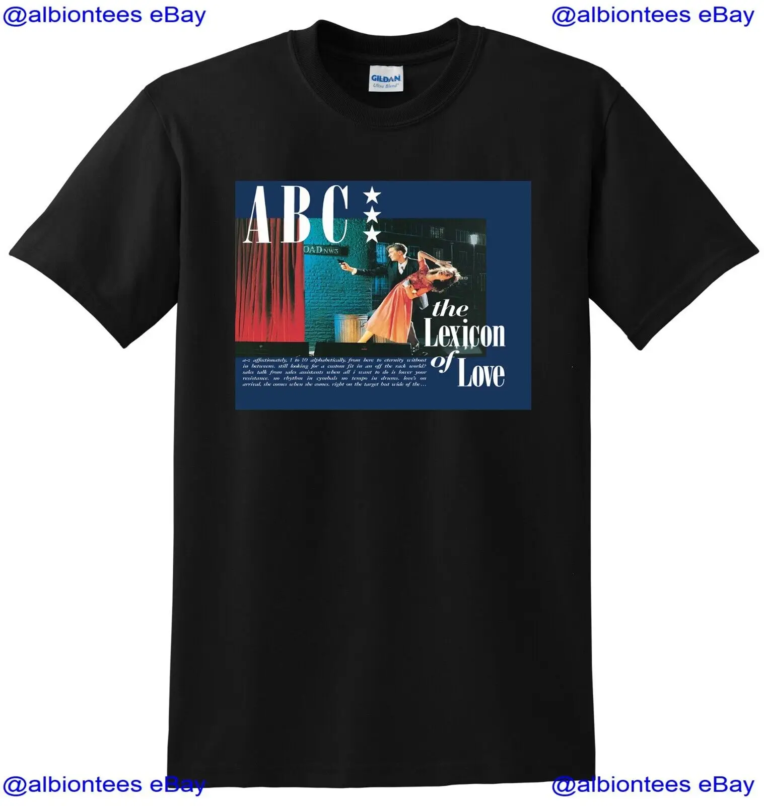 Maglietta Abc The Lexicon Of Love Cover Per Cd In Vinile Piccola Media Grande Xl