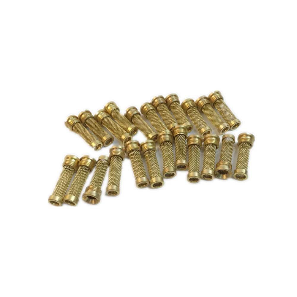 Mini Copper Filter M14*1.5 Fuel Pump Diesel Filter Fuel Pump Filter Oil Pipe Screw Hollow Screw Excavator Parts