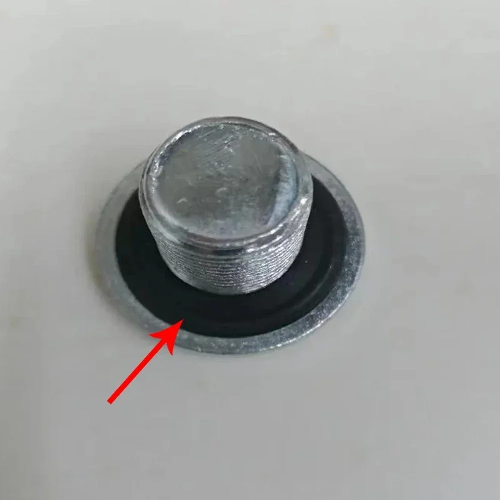 10x M 12/Oil Drain Plug Gasket 11mm Rubber Sealing Oil Drain Gaskets Washer Oil Pan Sealer Replacement 12616850 oil drain plug gasket