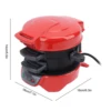 3 in 1 Breakfast Sandwich Maker Professional Fast Heat Up Automatic Temperature Control Prevents Stick Electric Burger Maker 4
