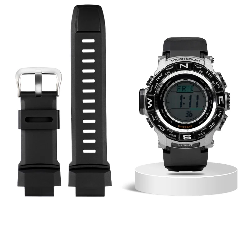 thumbnail image 1 of Correa de silicona para reloj de 18 mm para Casio G-shock Correa para reloj Protrek PRG-500 510 550 280 250 PRG-260 270 500 PRW-3500 2500 5100, 1 of 5