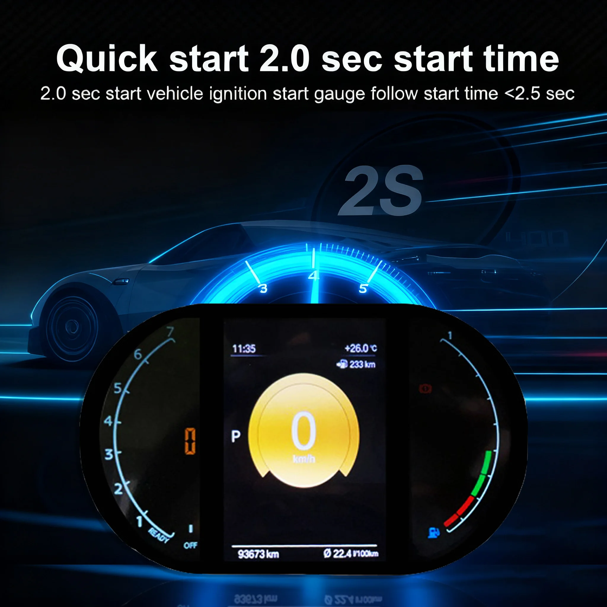 Digital Instrument Cluster For BMW MINI R55 R56 R57 R58 R59 R60 R61 2006-2016 Sp