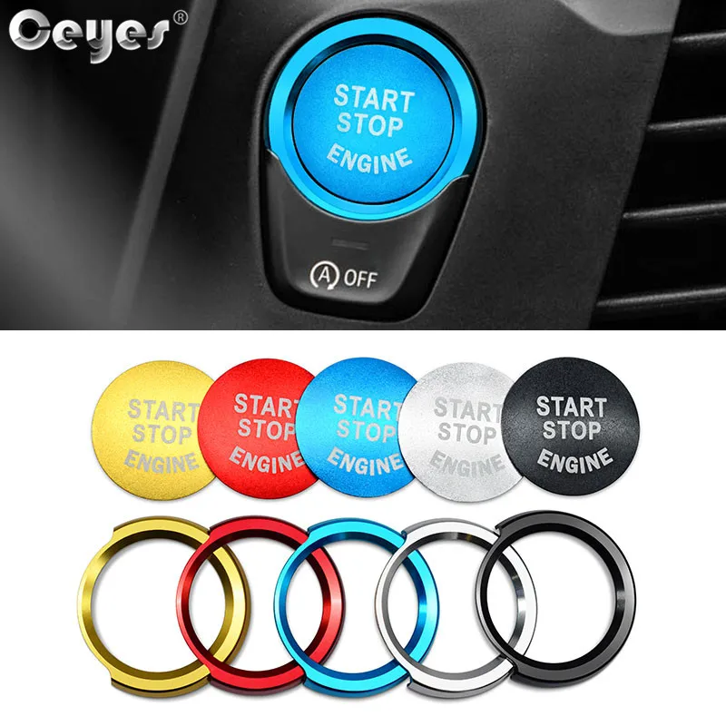 Car Start Button Cover Engine Start Stop Button Cover Case For Bmw 1 2 3 5 Series X1 X3 X5 X6 Auto Sticker