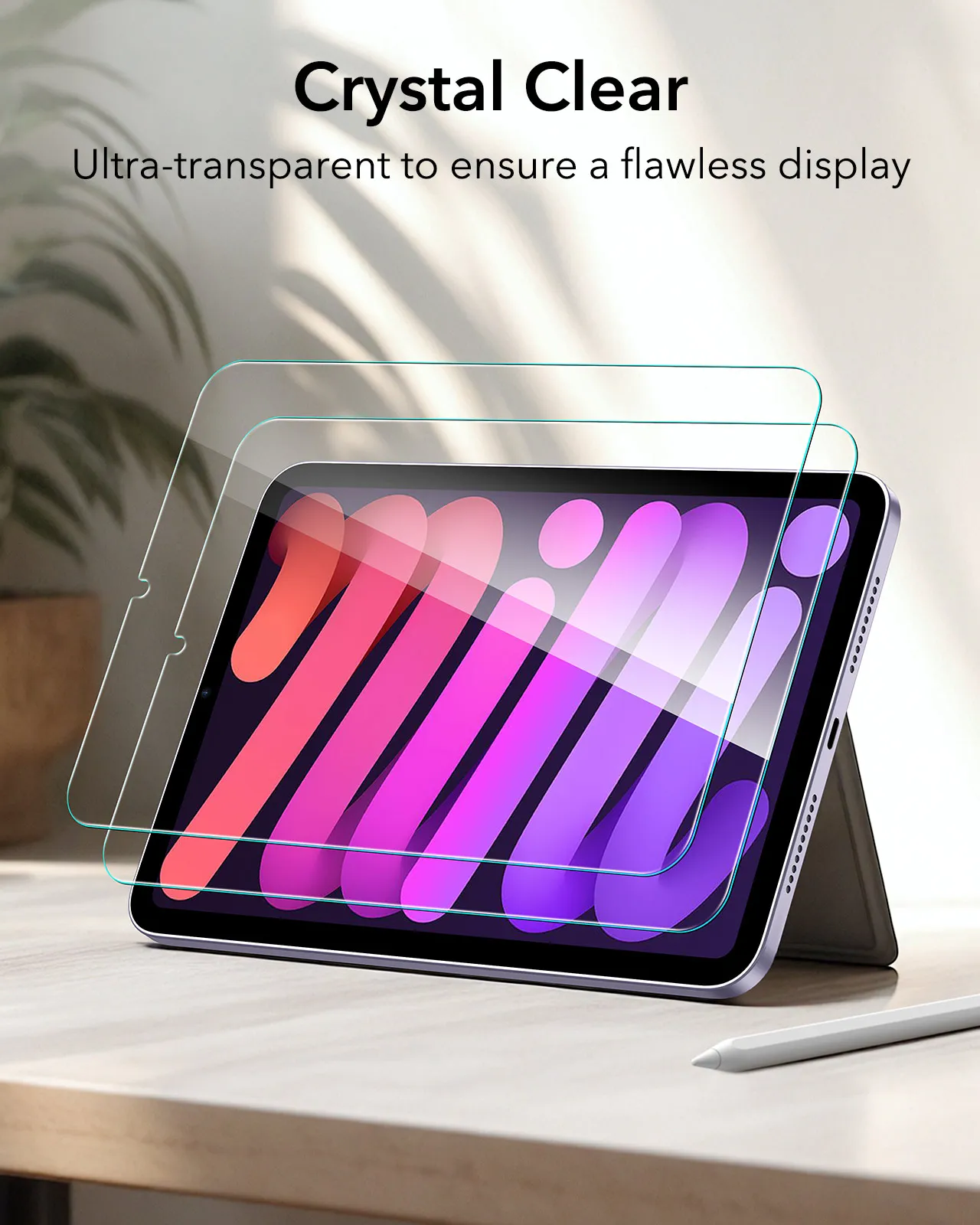ESR Screen Protector for iPad 11/10(2025/2022) Pro 11/12.9 (2018-2022)Tempered-Glass Film with Frame For Mini 7/6 Air 5/4 4