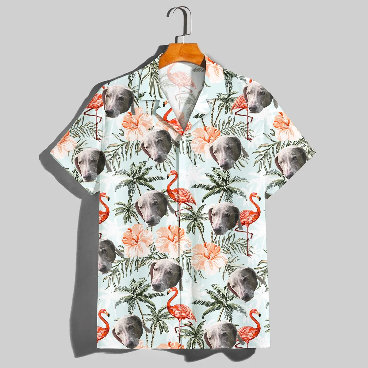 

Гавайские рубашки для мужчин, Забавные Рубашки с принтом собаки, пляжные Летние повседневные рубашки с коротким рукавом, на пуговицах