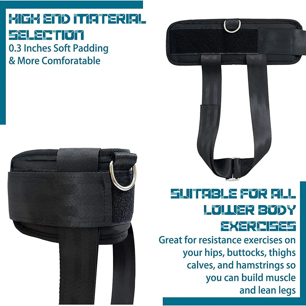 Adjustable Strap Dumbbell Attachment Tibialis Trainers Multipurpose Ankle Belt Leg Strength Trainer For Gym_voghion.com