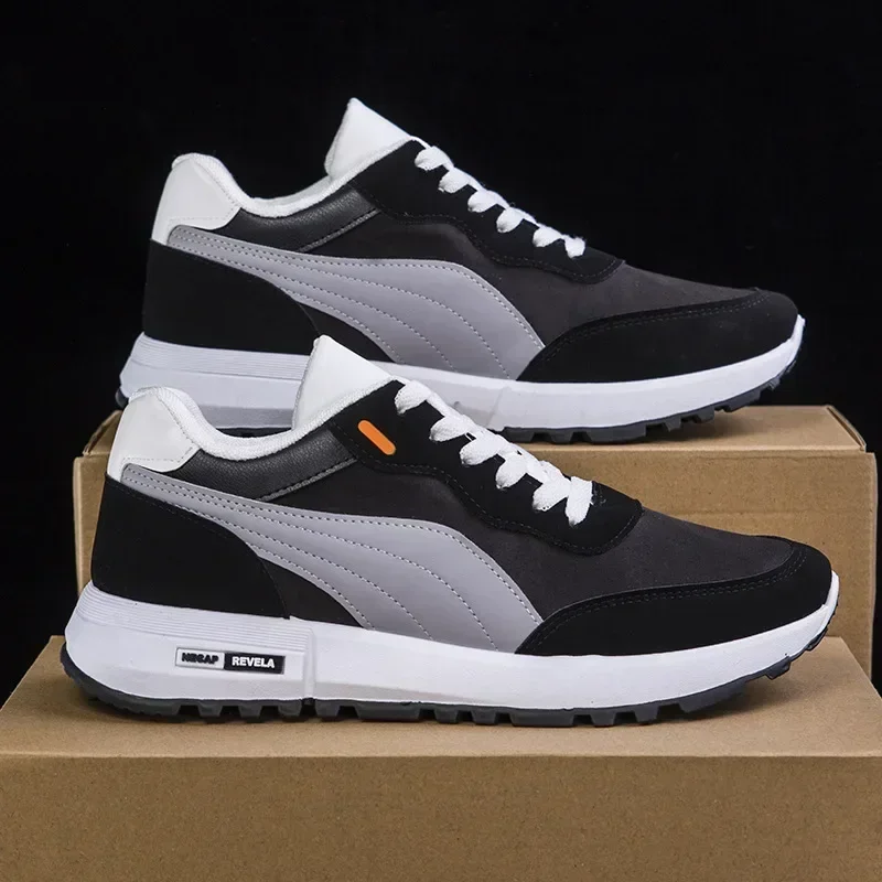 Spring New China-Chic Fan Men's Shoes Youth Soft Soled Light Sneakers Low Top Casual Shoes Student Anti Slip Running Shoes