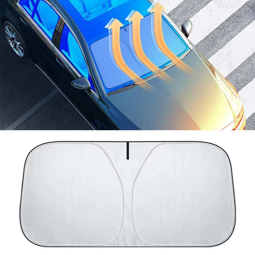 

Солнцезащитный козырек на лобовое стекло автомобиля, складной козырек от солнца, с защитой от ультрафиолета