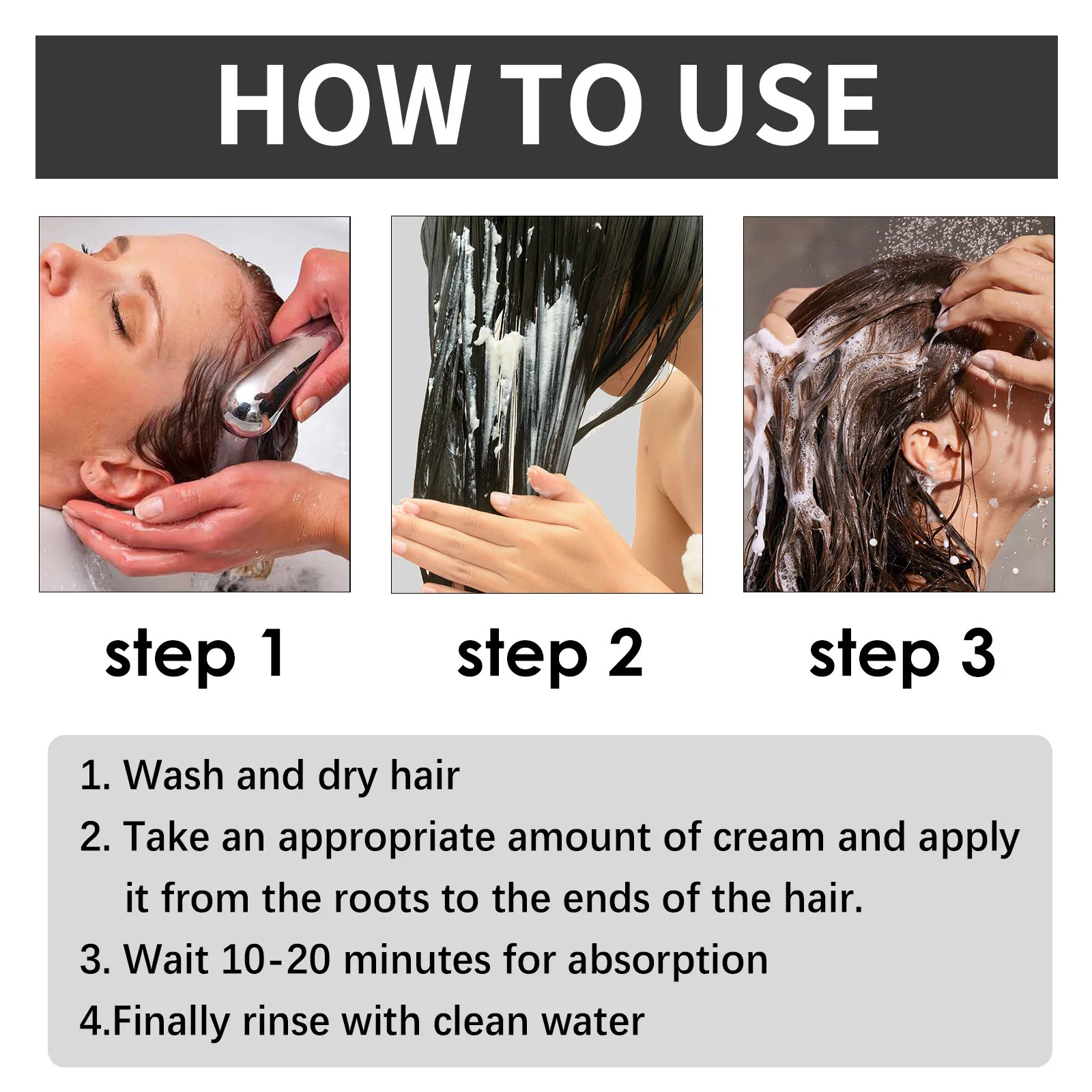 Description Picture 6 of itemStraightening hair cream to soothe restlessness repair damaged hair avoid straightening smooth beautiful hair correction cream