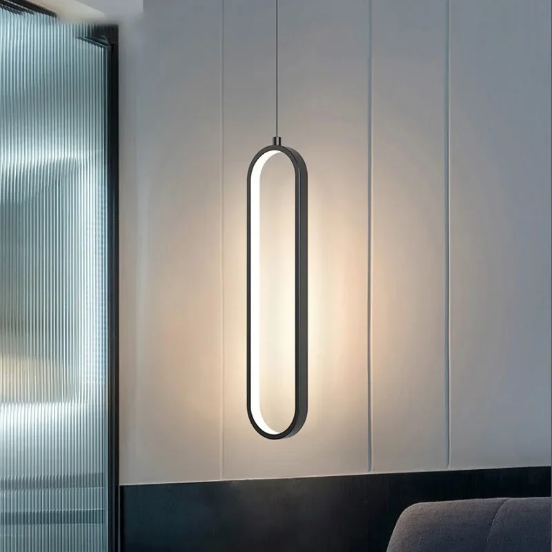 Modern Minimalist LED Pendant Light Lustre Chandelier For Bedroom Restaurant Living Room Gold Hanging Lamps Interior Home Decor 3