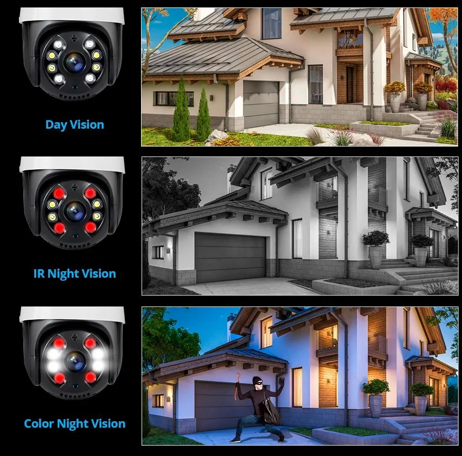 4MP 8MP CMOS 네트워크 IP 카메라 키트, 양방향 오디오, 야간 투시, 방수, 실외 보안, HDD, POE NVR 시스템 포함