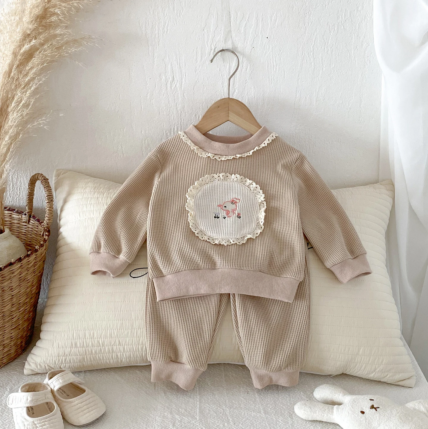 Autumn Girls Hoodie Pants Set Toddler Casual Daily Outerwear