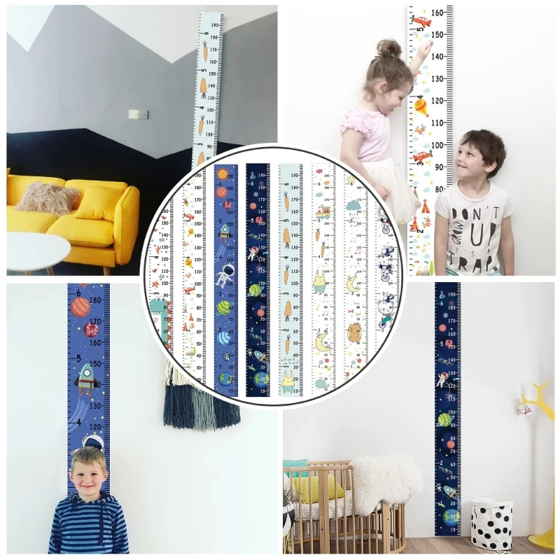 Portable Kids Height Measurement Chart Ruler Room Decor Wall Decor Stylish Height Meter Wood Frame Home Ornaments
