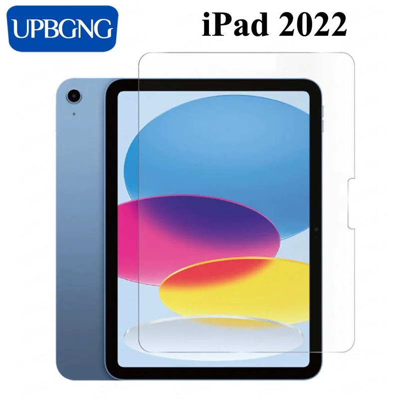 

9H Tempered Glass for iPad 10th 2022 Air 4 5 10.9 inch Protective Film for iPad Pro 11 10.2 9th Air 2 1Mini 6 Screen Protector
