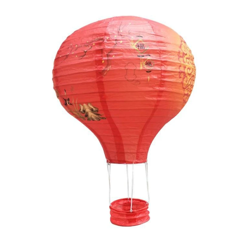 Description Picture 6 of item1pc Christmas Lantern 30cm/40cm Folding Hot Air Balloon Paper Lanterns  Wedding Birthday Christmas Party Home Hanging Decorative