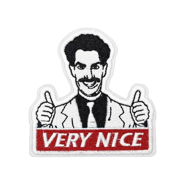 Very Nice Velcro Tactical Patch – Funny Meme Quote Embroidered Morale Badge with Hook & Loop for Backpack, Cap, Jeans, MOLLE Gear