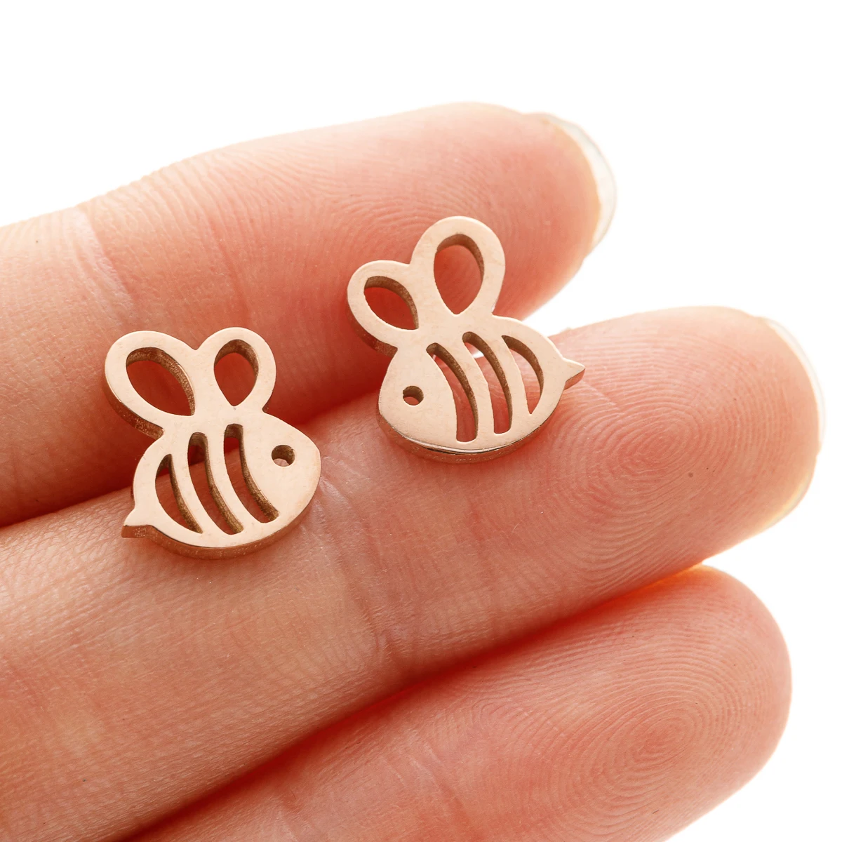 Kleine Biene Edelstahl Ohrringe Für Frauen Mädchen Mini Insekt Tier Ohr Piercing Stud Ohrringe Partei Schmuck Geschenk Aretes – Detail 8