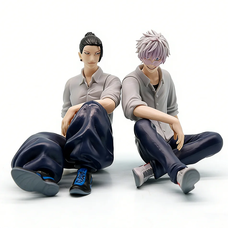 Satoru Gojo Jujutsu Kaisen Collectible Anime Figure - Geto Suguru Sitting Pose PVC Ornament Toy