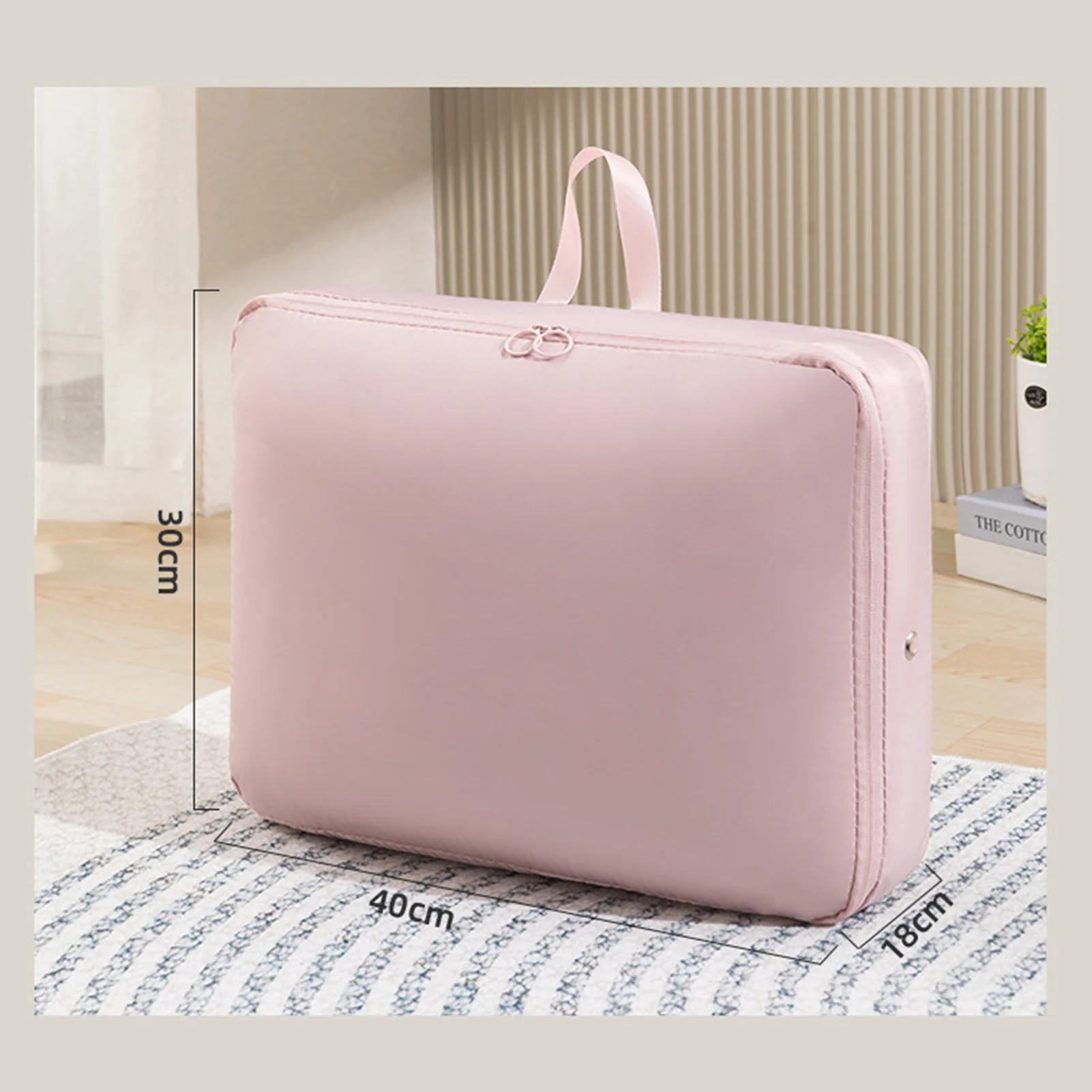 Closet Quilts Organizers and Storage Space Saving Comforters Storage Bag with Breathable Hole for Bedroom Closet Dorm 5