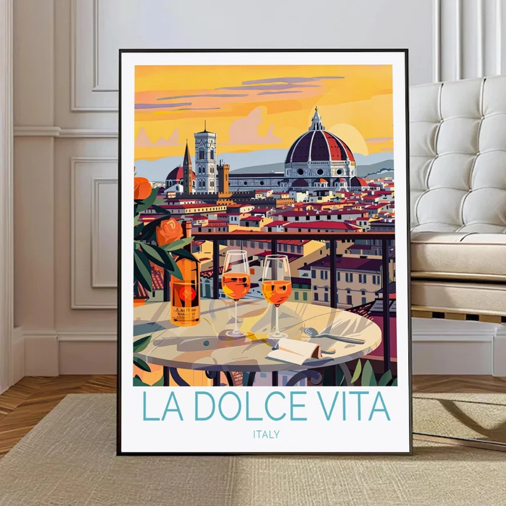 La Dolce Vita Wall Poster Print For Bedroom Living Room Home Decor ...