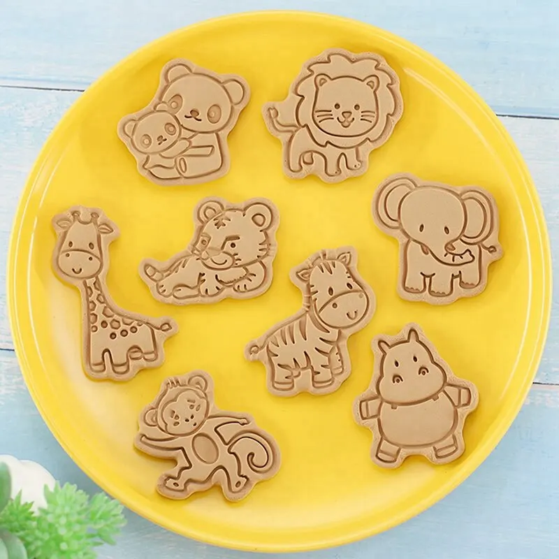 Jungle Safari Animal Cookie Cutter Mold DIY Cake Tools Jungle Birthday Party Decoration Kids Safari Party Supplies Baby Shower cookie cutter,baking mold,cookie mould,cookie printing mold,baking decorating tools,cookie maker press kit
