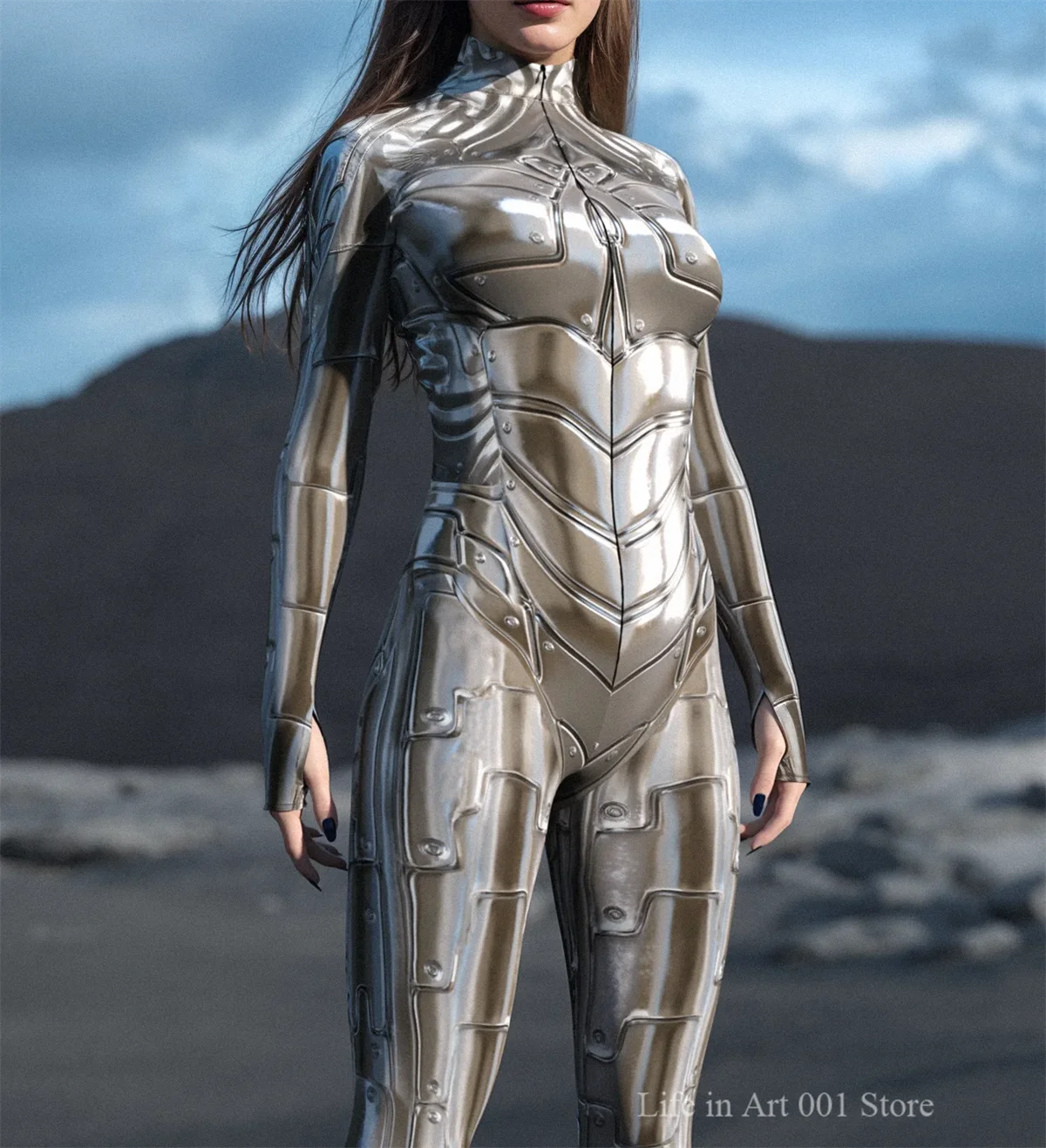 Futuristic Costume Female: The Ultimate Guide to the Azur Robot Phantom  Steampunk Bodysuit for Stage, Cosplay,, image size:1200x1317