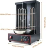 Rotisserie Shawarma Broiler Kebab Grill Machine Rotating Grill With Temperature Chime,(Patented Product) 2