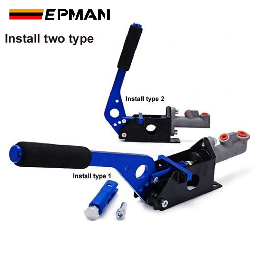 EPMAN Universal 0.625 / 0.75 Hydraulic Race Horizontal e-Bake Hand Brake Lever Drift/Drifting l-Shaped For BMW E46 M3