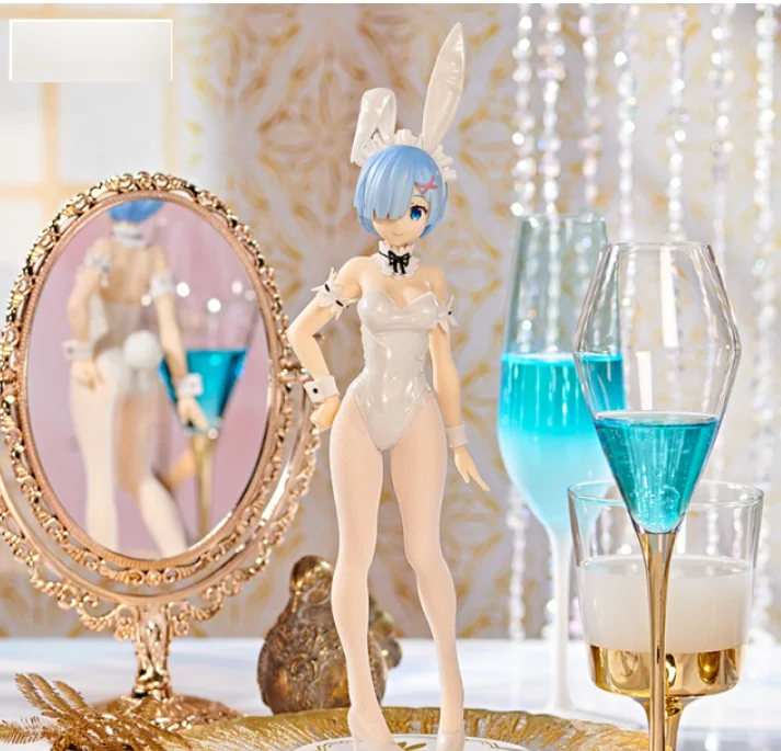 

No box 30cm 2022 Japanese original anime figure in stock Rem Bunny ver action figure collectible model toys for boys