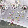 300/100pcs Mini Nail Art Rhinestones Crystal Acrylic Flatback Diamonds Mixed Shape Sparkle DIY Nail Luxury Manicure Accessories 4