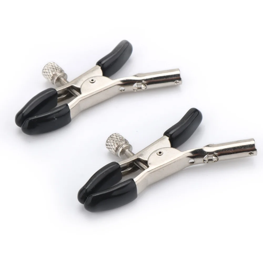 Nipple Clamps 2 Pcs Adult Games Masturbation Sex Toys Metal Clitoris Clips Breast Stimulation Bondage Restraint Accessories