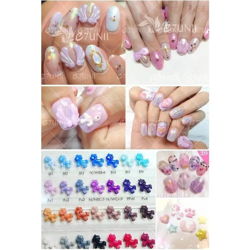 3D Acrylic Nail Art Mold Cartoon Flamingo Shape Resin Nails Art Mould For DIY UV Gel Gemstone Nailing Decoration Silicone Molds