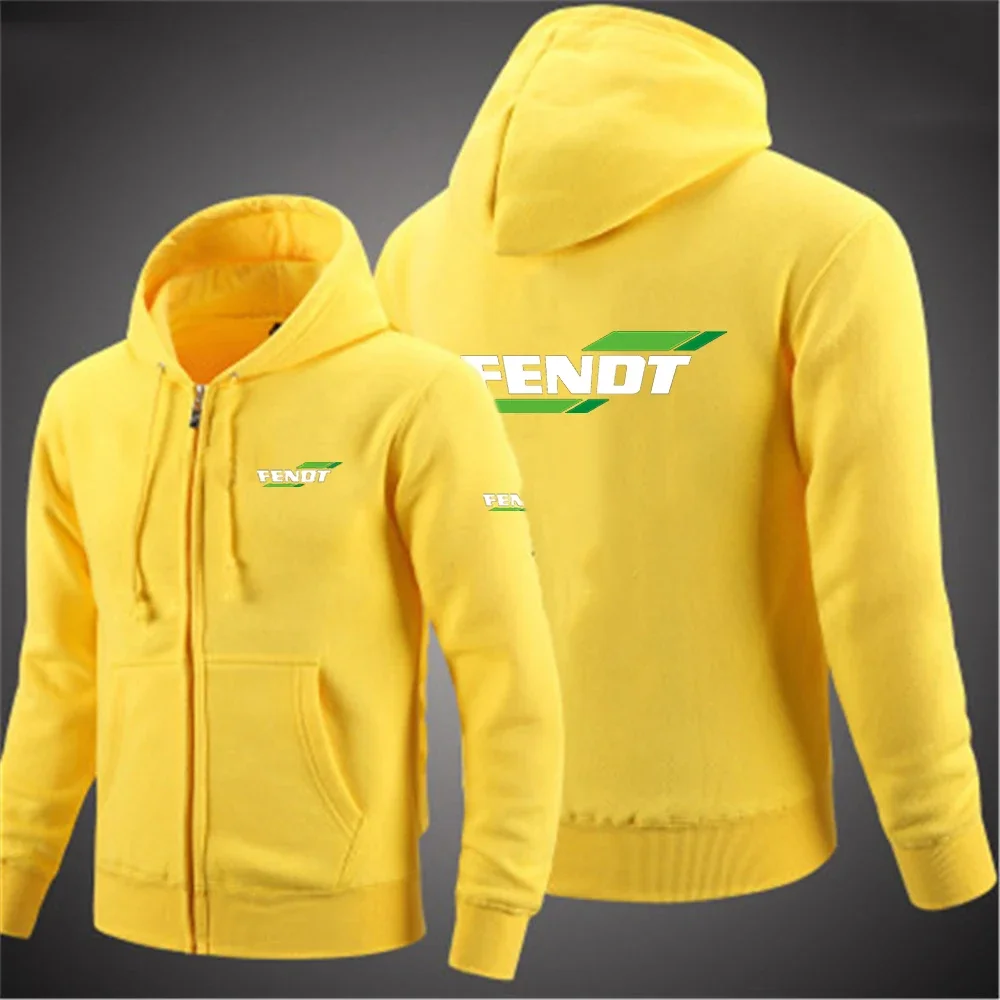 New Men's Fendt Printing Sweatshirt Solid Hoodies Fashion Comfortable Fleece Hip Hop Harajuku Casual Zipper Jacket Coat 4