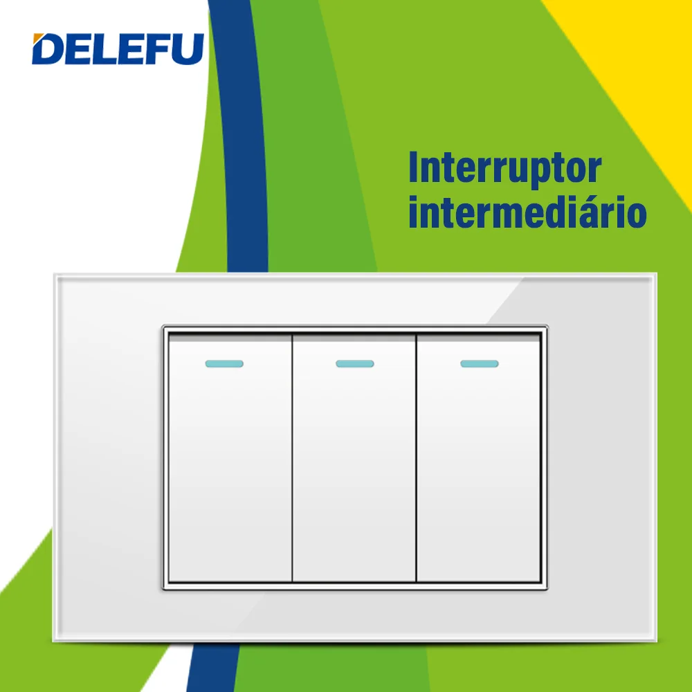 murale standard panneau en verre interrupteur