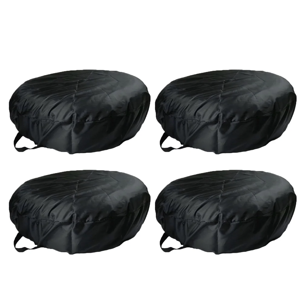 

4 PCS Trailer Spare Tire Cover Universal Wheel Protection Car Dustproof Covers Protective