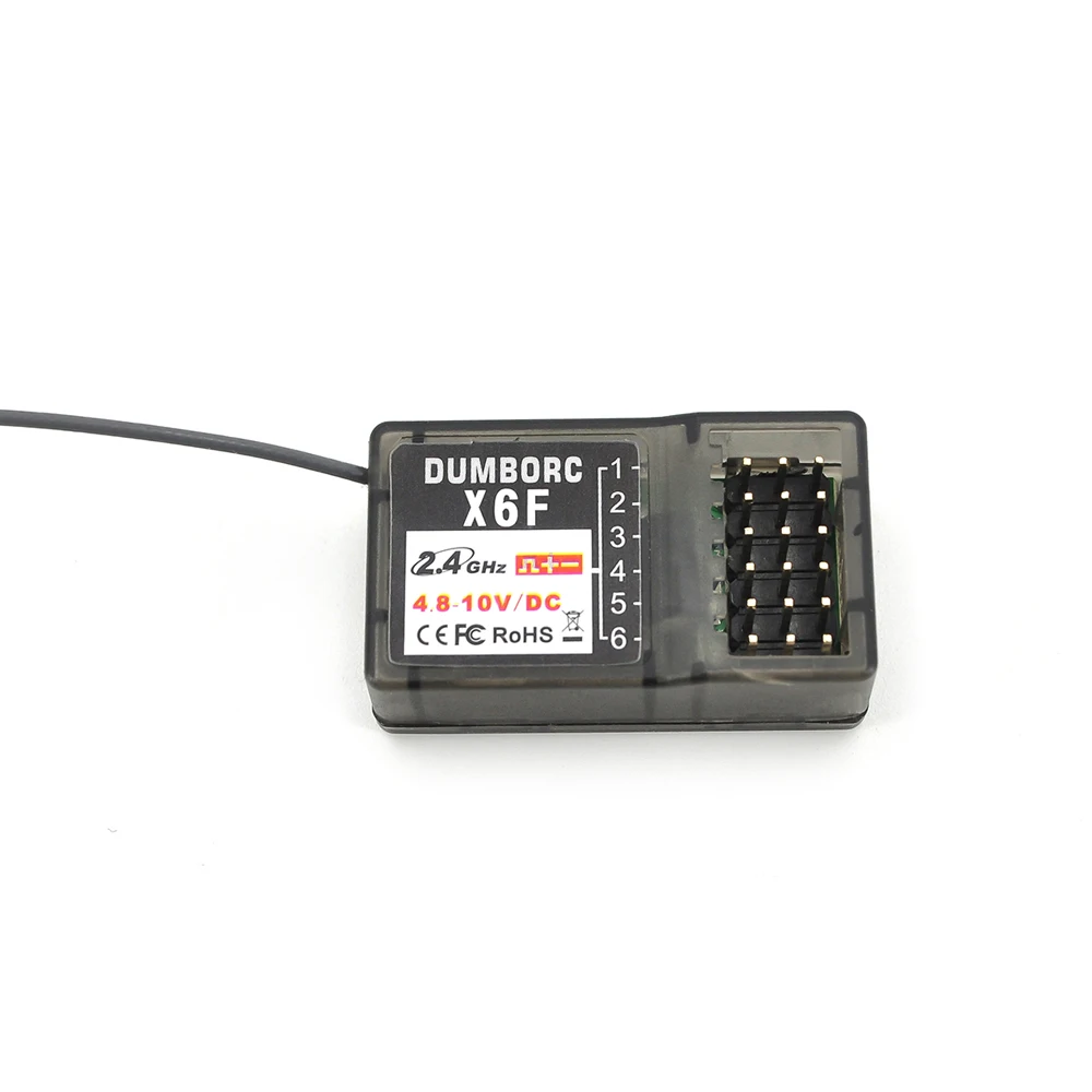 Émetteur RC DumboRC X6 avec Récepteur X6F/X6FG/X6DC - Radiocommande pour Drone Voiture Bateau