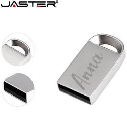 JASTER Mini Metal USB 2.0 Flash Drives 4GB 8GB 16GB 32GB 64GB 128GB Key Chain Pen Drives Gifts Memory Stick Real Capacity U Disk