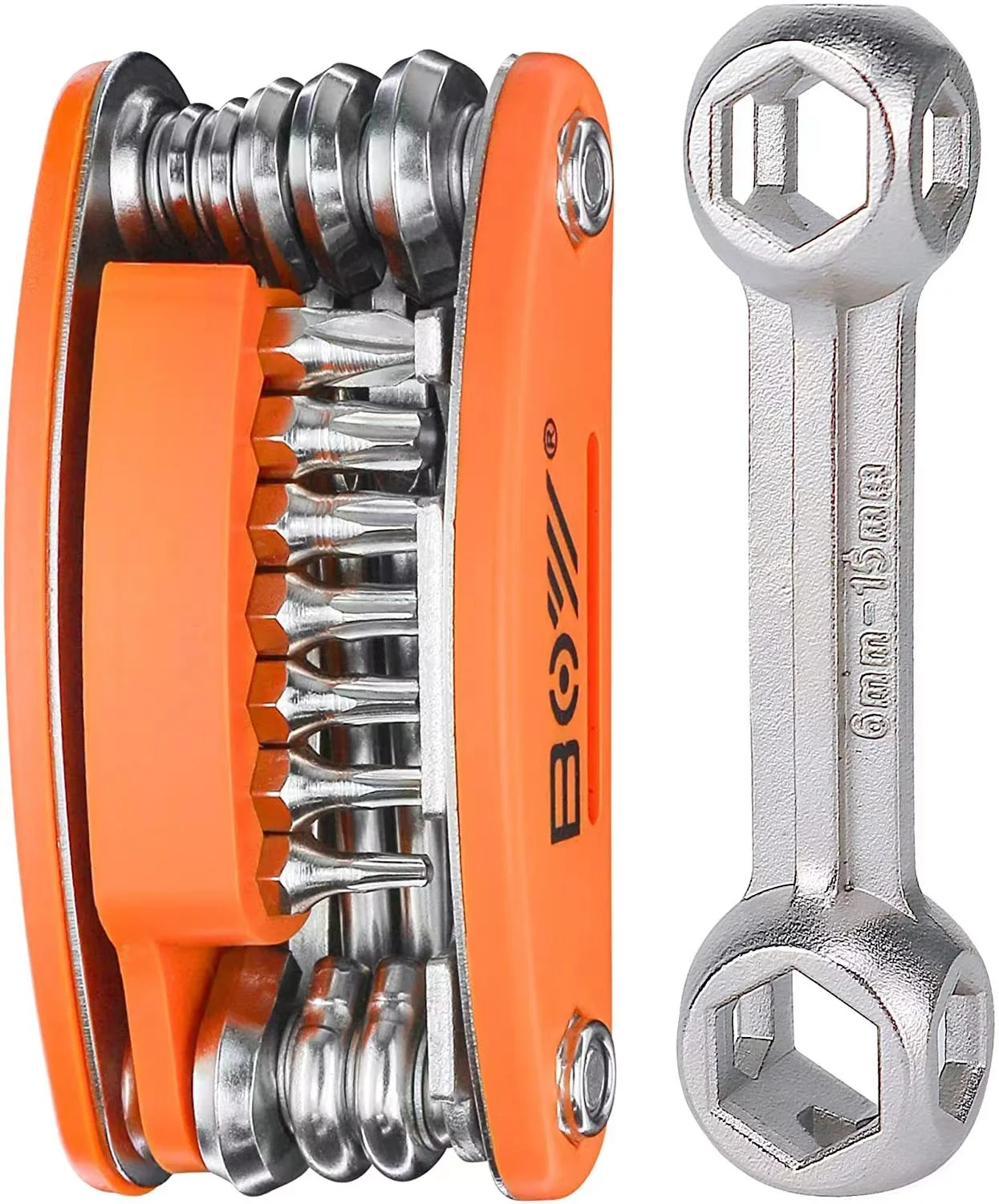 

Stainless Steel Bicycle Multi Tool for Camping, Travel Essentials Repair Tool Kit, Safety Emergency All in One Tool, 20 in 1
