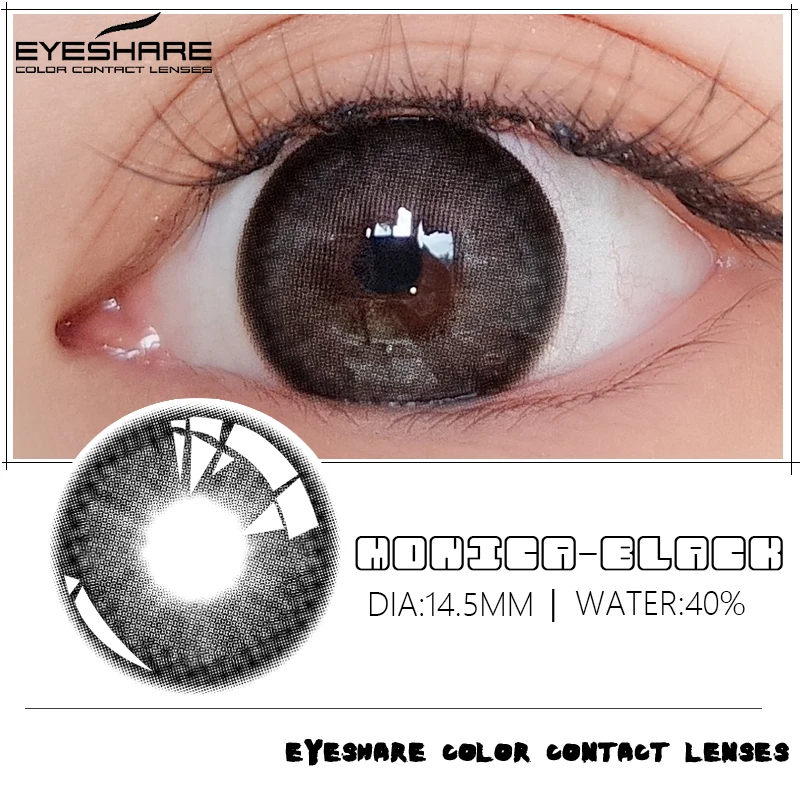 Colored Contact Lenses Eyes 1 Pair Yearly Lens