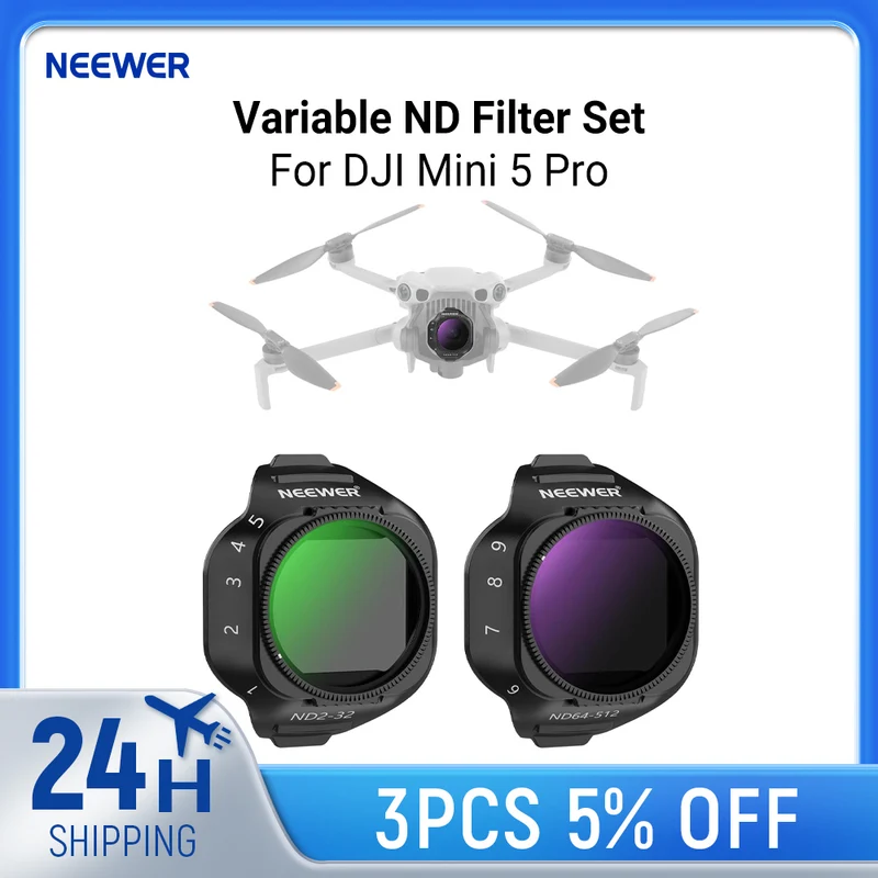 NEEWER Variable ND Filter Set for DJI Mini 5 Pro